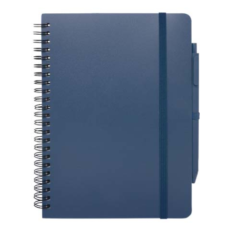 Carnet recyclé publicitaire A5 avec stylo Thalaasa