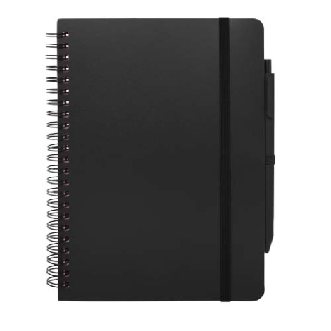 Carnet recyclé publicitaire A5 avec stylo Thalaasa