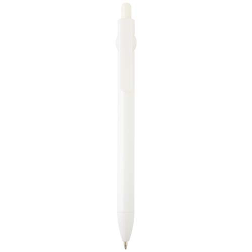 Stylo bille en plastique recyclé personnalisé Fidget Blanc
