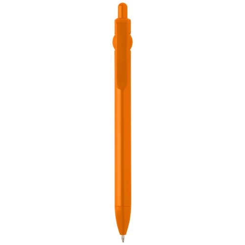 Stylo bille en plastique recyclé personnalisé Fidget Orange