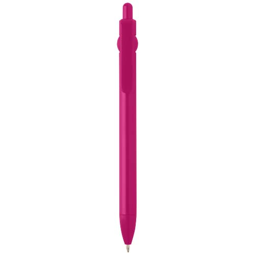 Stylo bille en plastique recyclé personnalisé Fidget Magenta