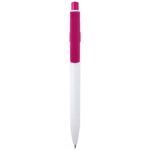 Stylo bille publicitaire en plastique recyclé Unica Magenta