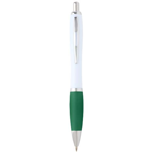 Stylo personnalisé à bille en plastique recyclé Nash Vert