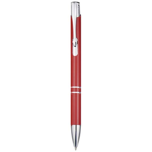 Stylo en aluminium recyclé promotionnel Moneta Rouge