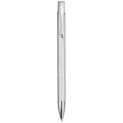 Stylo en aluminium recyclé promotionnel Moneta Argent