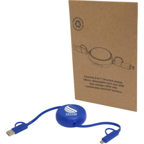 Câble personnalisé rétractable plastique recyclé et alu Alasia 
