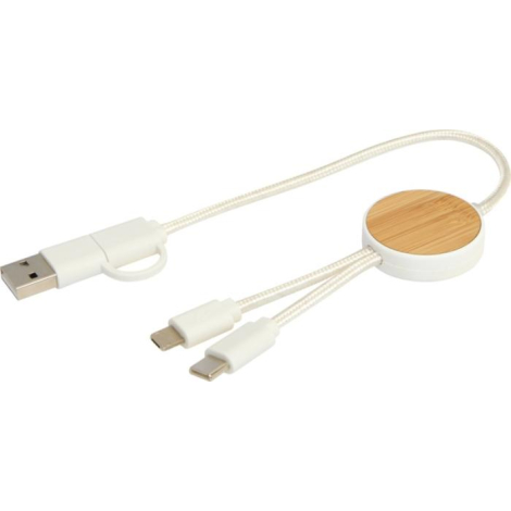 Câble de charge promotionnel recyclé 30cm Chechia