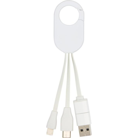 Câble de charge 4en1 à personnaliser plastique recyclé Troop