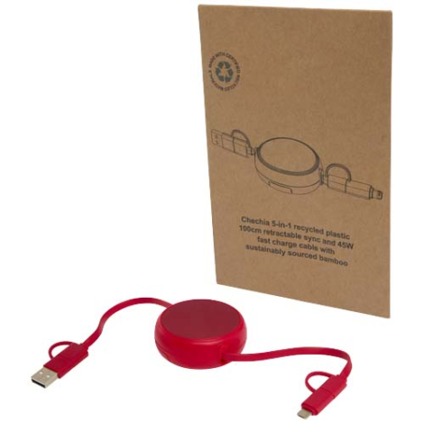 Câble personnalisé rétractable plastique recyclé et alu Alasia 