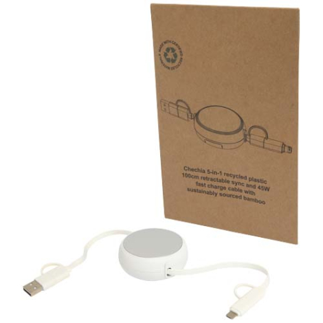 Câble personnalisé rétractable plastique recyclé et alu Alasia 