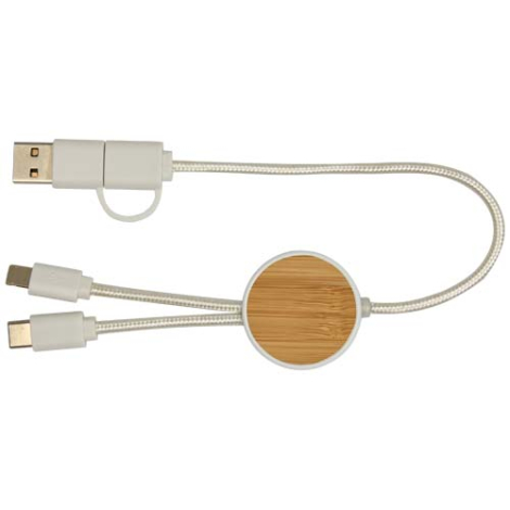 Câble de charge promotionnel recyclé 30cm Chechia