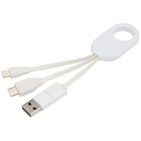 Câble de charge 4en1 à personnaliser plastique recyclé Troop