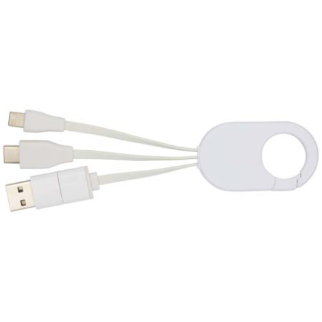 Câble de charge 4en1 à personnaliser plastique recyclé Troop