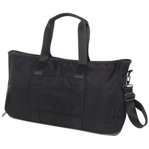 Sac de voyage promotionnel extensible recyclé Rhine Noir