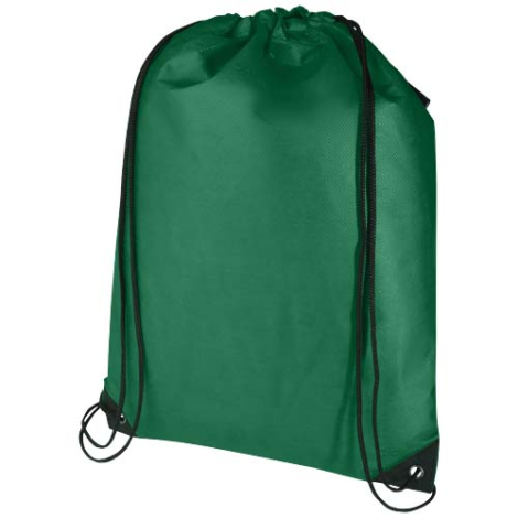 Gym-bag non tissé recyclé GRS à personnaliser 5L Evergreen