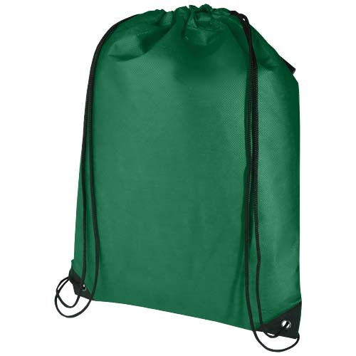 Gym-bag non tissé recyclé GRS à personnaliser 5L Evergreen Vert