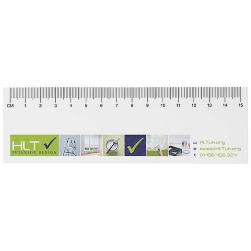 Notes autocollantes recyclées personnalisable 15cm Sticky-Mate® Blanc
