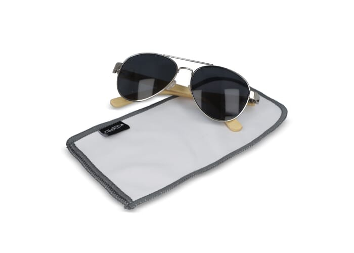 Etui à lunettes publicitaire en mircrofibre rPET Blanc