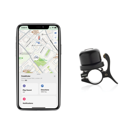 Sonnette de vélo personnalisée avec géolocalisation Pedalfinder