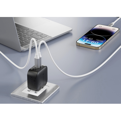 Chargeur 70W GaN recyclé à personnaliser Urban Vitamin Santa Cruz