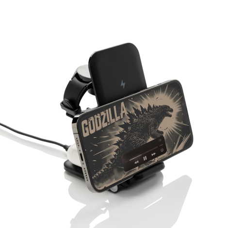 Chargeur recyclé 15W 3 en 1 à personnaliser Powerpal