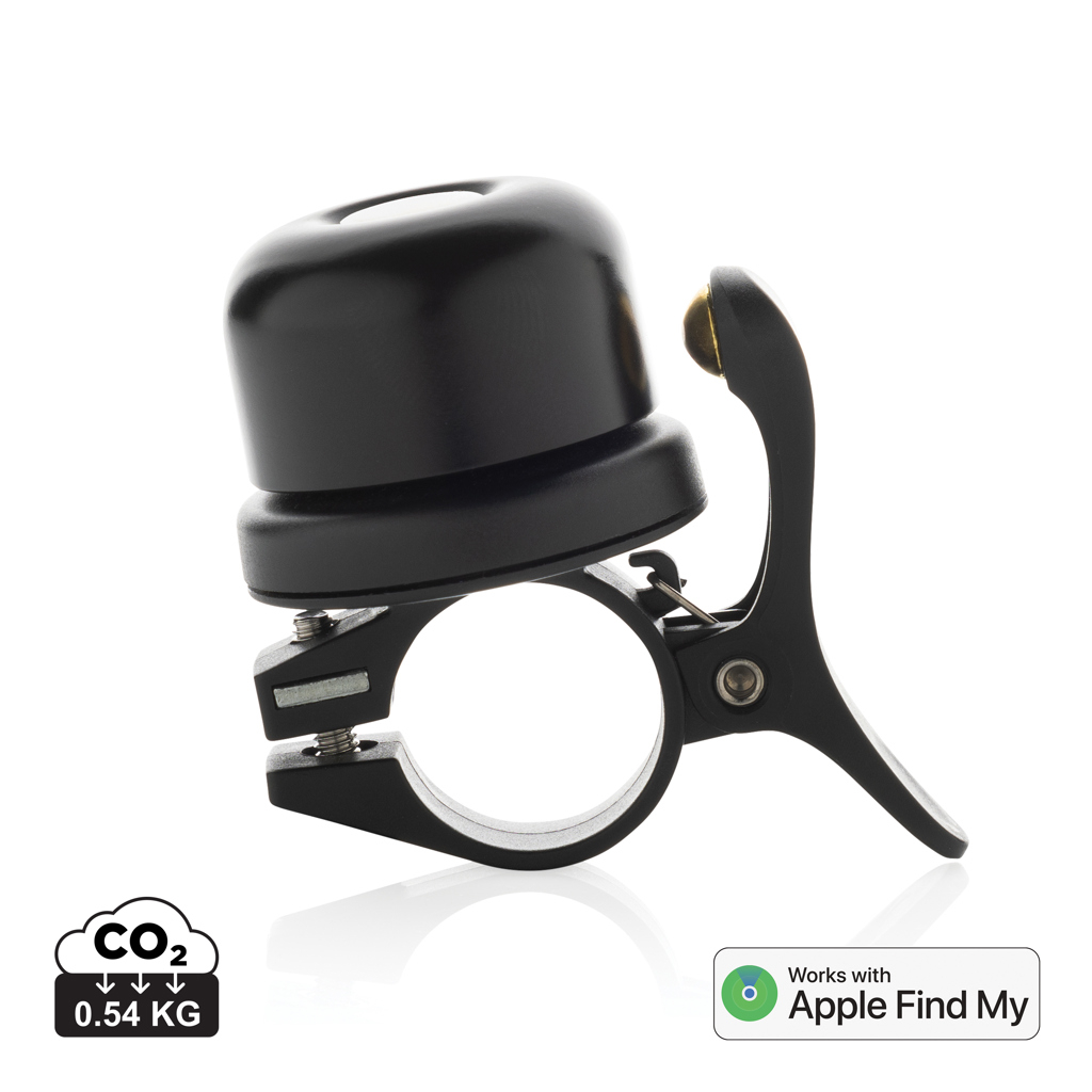 Sonnette de vélo personnalisée avec géolocalisation Pedalfinder Noir