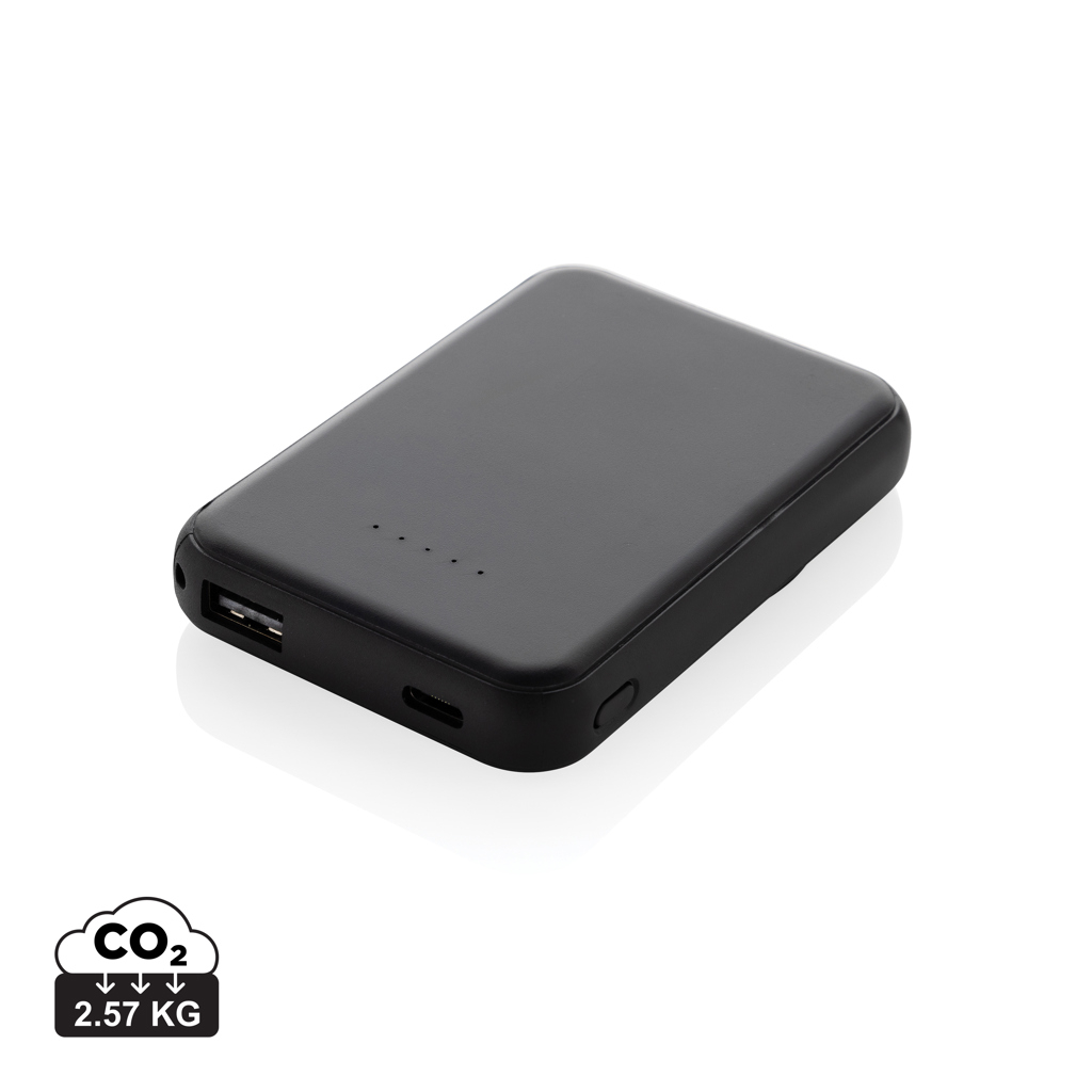 Batterie de secours recyclée 5000mAh et 5W personnalisée Stellar Noir