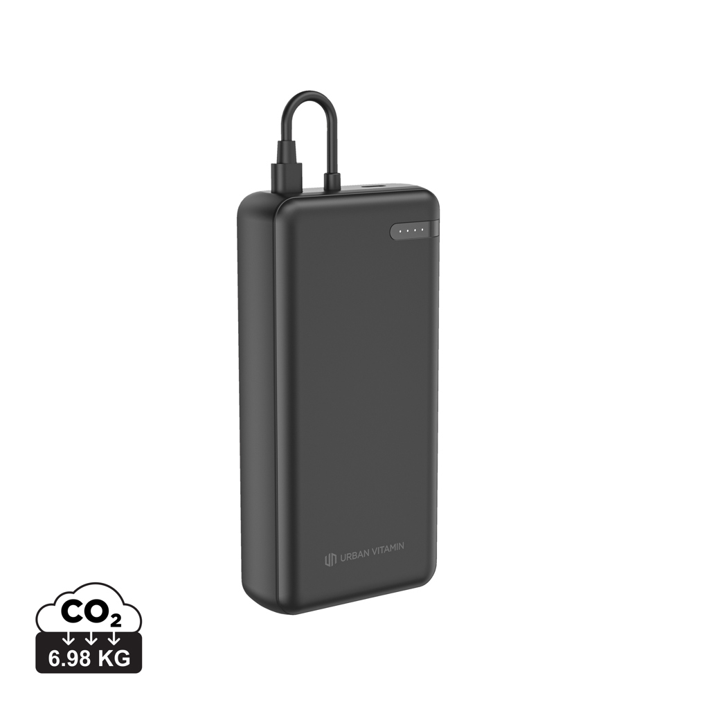 Batterie personnalisée 20 000mAh/20W rABS Urban Vitamin Menlo Park Noir
