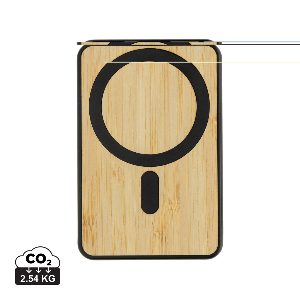 Powerbank 5000mAh et 5W à personnaliser bambou rABS Zen Noir