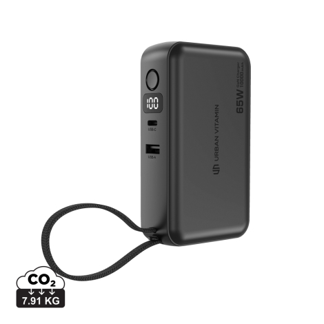 Chargeur hybride 65W 10 000 mAh recyclé personnalisable Eureka