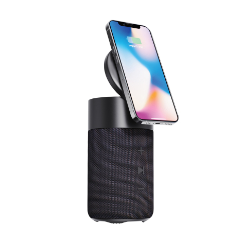 Enceinte promotionnelle 10W avec chargeur rPET Urban Vitamin Anaheim