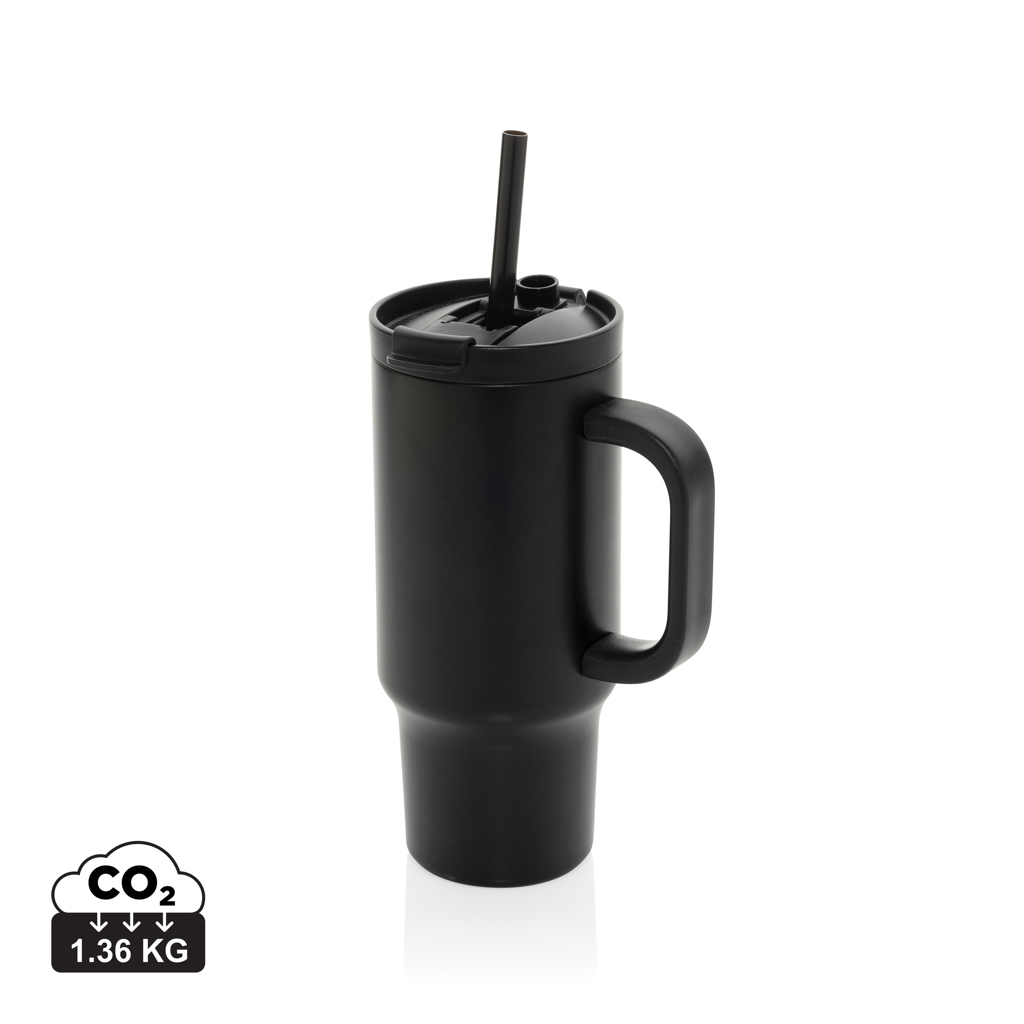 Mug 480ml étanche inox recyclé RCS à personnaliser Cruiser Noir
