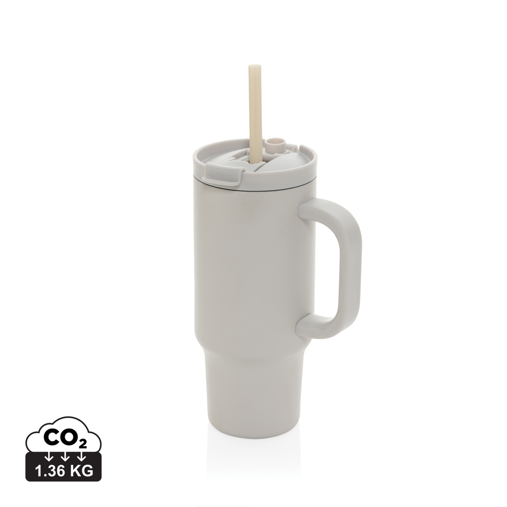 Mug 480ml étanche inox recyclé RCS à personnaliser Cruiser Gris