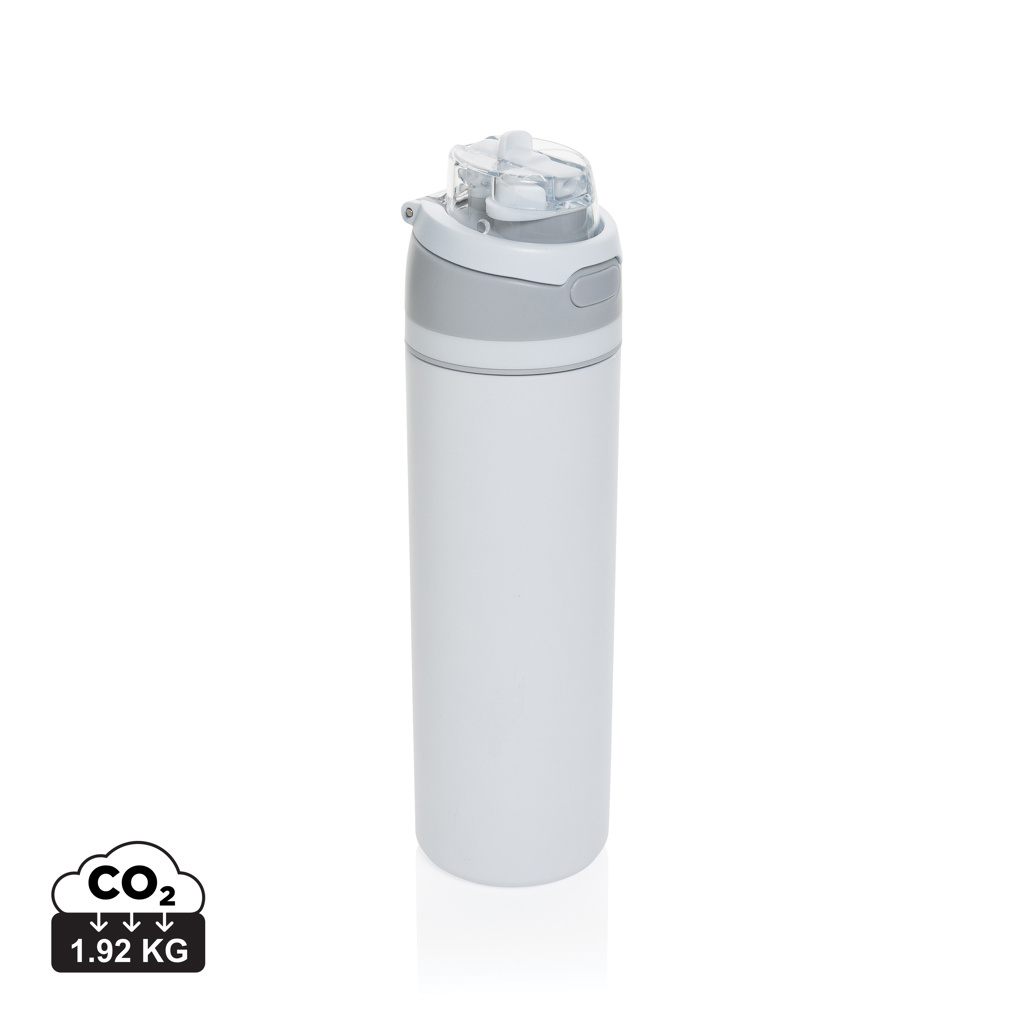 Bouteille 700ml acier certifié RCS à personnaliser Omni Sip Blanc