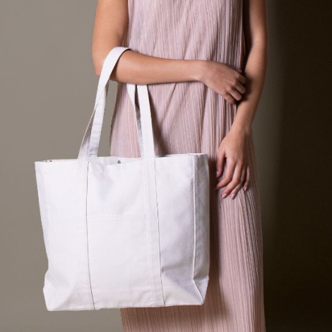 Sac cabas personnalisable coton recyclé 360g WAVE