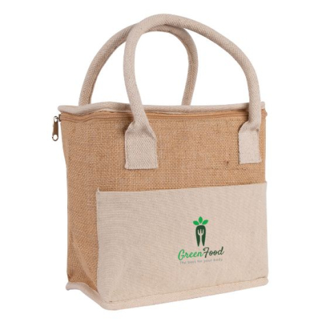 sac glacière jute et coton à personnaliser CALI