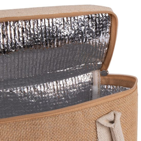 sac glacière jute et coton à personnaliser CALI