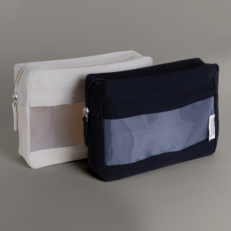 Trousse de toilette recyclée à personnaliser DARIA