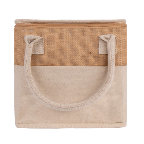 sac glacière jute et coton à personnaliser CALI