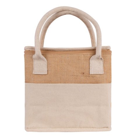 sac glacière jute et coton à personnaliser CALI