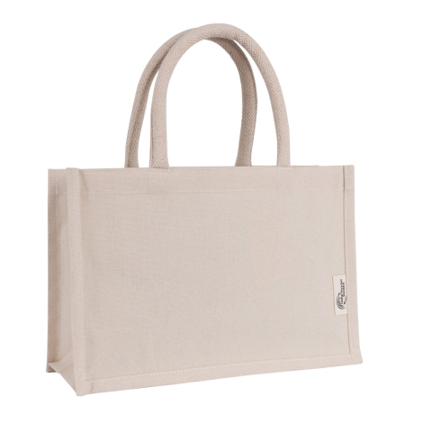 Mini tote bag personnalisable en coton recyclé 220g MINI