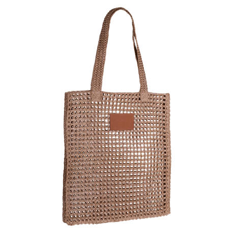 Sac cabas papier raphia personnalisé INDO