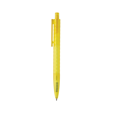 Stylo promotionnel X3 en plastique givré recyclé GRS