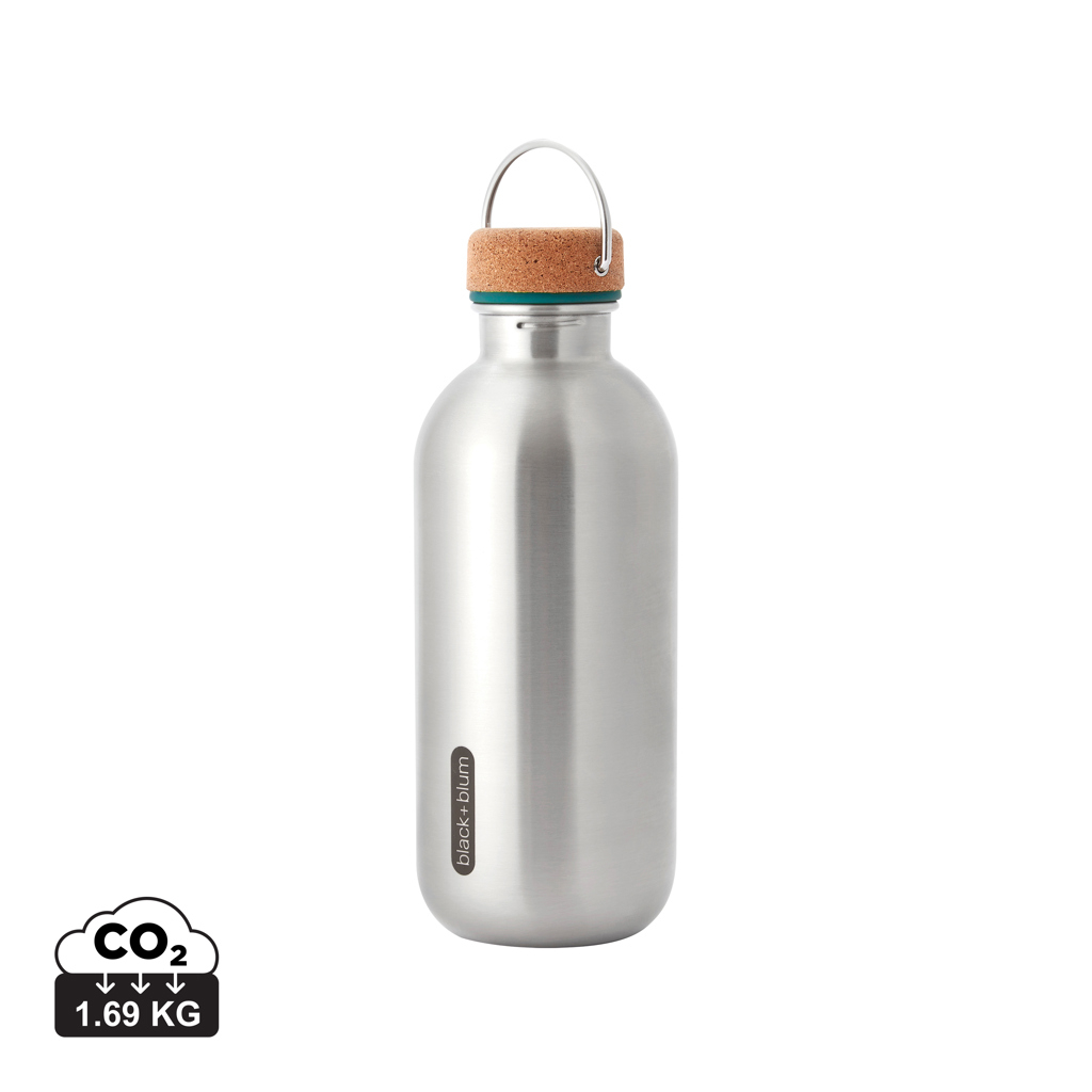 Bouteille personnalisable 600ml en acier Black+Blum Turquoise