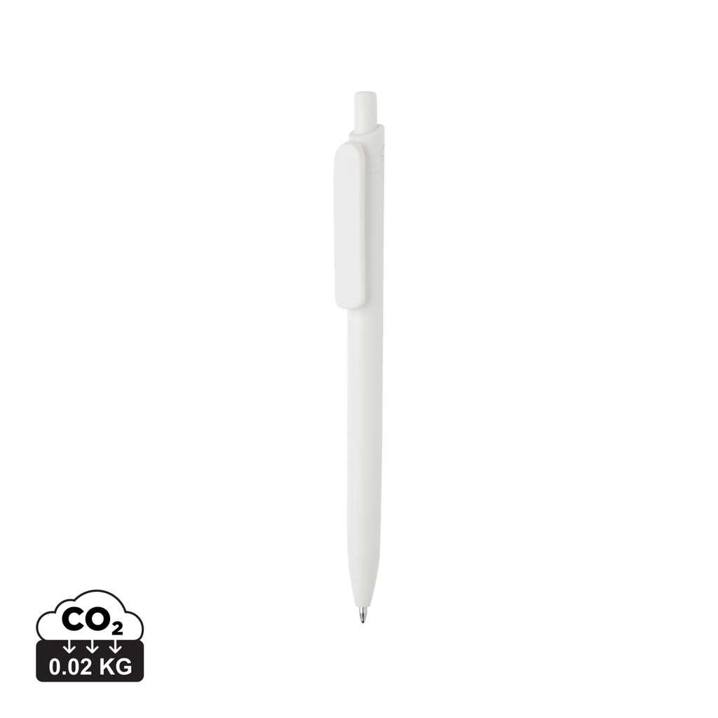 Stylo en ABS recyclé personnalisé certifié GRS Bolt Blanc