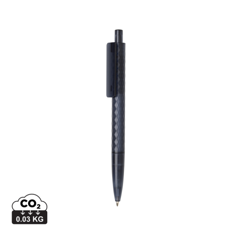 Stylo promotionnel X3 en plastique givré recyclé GRS