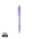 Stylo promotionnel X3 en plastique givré recyclé GRS