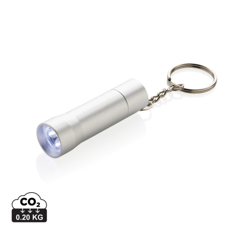 Porte-clés torche publicitaire en alu recyclé RCS Flash