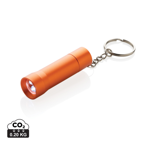 Porte-clés torche publicitaire en alu recyclé RCS Flash