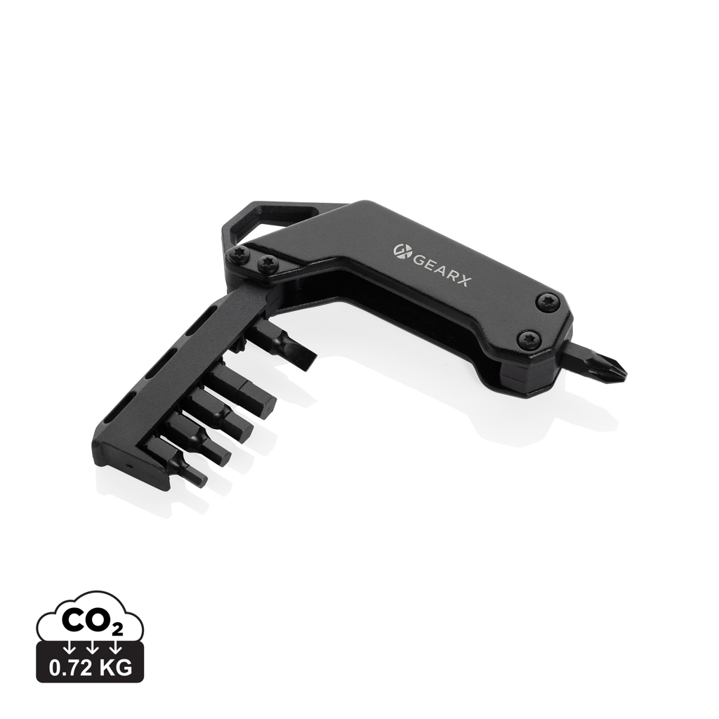 Tournevis personnalisable en acier Gear X Noir